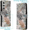 iMoshion Hoesje Geschikt voor Samsung Galaxy S23 FE Hoesje Met Pasjeshouder - iMoshion Design Softcase Bookcase - Goud / Glamour Botanic