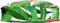 vidaXL - Ligbedkussens - 6 - stuks - Tropisch - Jungle - 40x40x8 - cm - Oxford - Stof