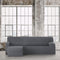 Hoes voor chaise longue met korte armleuning links Eysa BRONX Donker grijs 110 x 110 x 310 cm