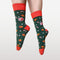 Lootjestrekken.nl Premium Kerstsokken Groen/Rood - Maat 36-40