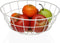 Fruitschaal Versa Wit 28 x 12 x 28 cm Hout Rubberwood Staal Ijzer