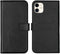 Selencia iPhone 11 - Echt Lederen Bookcase - 3 Pashouders - Zwart