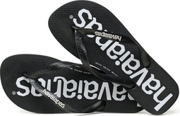 Havaianas Top Logomania - Heren Slippers - Rubberen voetbed - Zwart (43/44)