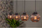 Hanglamp Magic Mirror 4-lichts - Smoke glas | BY-OLAF
