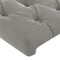 vidaXL - Hoofdbord - 90x7x78/88 cm - fluweel - lichtgrijs
