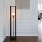 Atmooz - Vloerlamp Aiko - Staande Lamp - Stalamp - Woonkamer - Zwart - Hoogte 125cm - Metaal