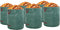 vidaXL - Tuinafvalzakken - met - Handvatten - 12 - stuks - Vouwbaar - Rond - Groen - 272 - L
