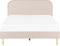 FLAYAT - Tweepersoonsbed - Lichtbeige - 160 x 200 cm - Fluweel
