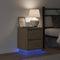 vidaXL - Nachtkastjes - met - LED-verlichting, - 2 - stuks, - Sonoma - Eik, - 39x34.5x50 - cm