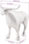 vidaXL - Stier - Sculptuur - Zilver - 20x17x23 - cm - van - Aluminium