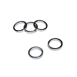 VWP balhoofdtussenring spacer alu 5mm 1" zilver p/5