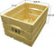 Vwp Fietskrat - Hout - 40 liter- Naturel