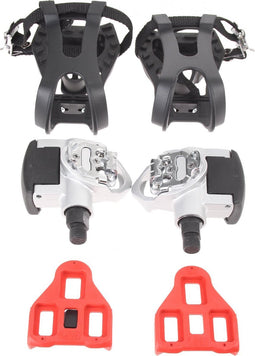 Vwp Klikpedalen Look/spd/toeclips 9/16 Inch Set Zilver