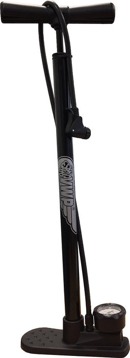 Vwp Vloerpomp Met Drukmeter Staal Gf-03 Zwart