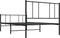 vidaXL - Bedframe - met - hoofd- - en - voeteneinde - metaal - zwart - 100x200 - cm