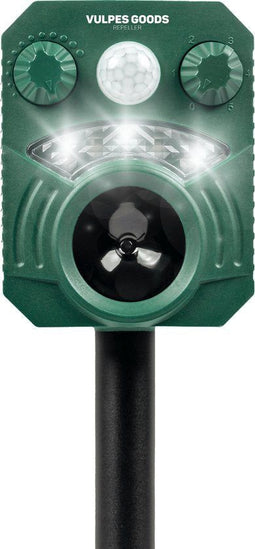 Vulpes Goods® Ultrasone Verjager - Kattenverjager op zonne-energie - Diervriendelijk - CE-gecertificeerd