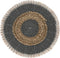 Placemat rond set van 6 - ø30 - Naturel/grijs - zeegras/schelp