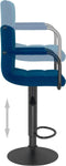vidaXL - Barkrukken - 2 - st - stof - blauw
