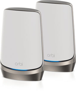 Netgear Orbi RBKE962 - Quad-band Mesh WiFi 6E Systeem - Tot 10,8 Gbps snelheid - Dekking tot 400m² (2 stuks)