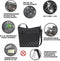 Travelon Metro - Anti-diefstal Schoudertas - 5-punts systeem RFID - Zwart