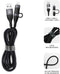 SUBBLIM SUBCAB-4IN101 USB-kabel USB 2.0 1 m USB C Zwart