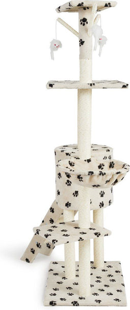 Lifa Living Pootjes - Krabpaal - 42x60x138,5 cm - creme/zwart