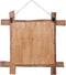 vidaXL - Spiegel - houtblokken70x70 - cm - gerecycled - teakhout - naturel