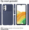 iMoshion Hoesje Geschikt voor Samsung Galaxy A34 (5G) Hoesje Siliconen - iMoshion Thunder Backcover - Donkerblauw