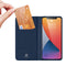 Dux Ducis - Pro serie slim wallet hoes - Geschikt voor iPhone 12 Pro Max - Blauw