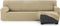 Hoes voor chaise longue met korte armleuning rechts Eysa THOR Beige 110 x 110 x 310 cm