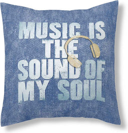 Kussenhoes Alexandra House Living Music is the sound of my soul 50 x 50 cm