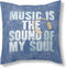 Kussenhoes Alexandra House Living Music is the sound of my soul 50 x 50 cm