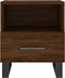 vidaXL - Nachtkastje - 40x35x47,5 - cm - bewerkt - hout - bruin - eikenkleur