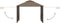 vidaXL - Prieel - met - uitschuifbare - daken - 180 - g/m² - 3x3x2,75 - m - taupe