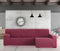 Hoes voor chaise longue met lange armleuning rechts Eysa TROYA Bordeaux 170 x 110 x 310 cm