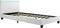 Juskys Verona - Gestoffeerd Bed - LED Verlichting - Wit - 90 x 200 cm
