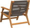 vidaXL - Tuinstoelen - 2 - stuks - Grijs - 67x77x73 - cm - Massief - Acaciahout