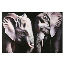 Schilderij Home ESPRIT Zwart Grijs Bedrukt 150 x 0,4 x 100 cm