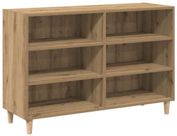 vidaXL - Dressoir - 103,5x35x70 - cm - bewerkt - hout - artisanaal - eikenkleurig