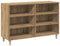 vidaXL - Dressoir - 103,5x35x70 - cm - bewerkt - hout - artisanaal - eikenkleurig