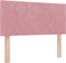 vidaXL - Hoofdbord - met - Diamantblok - Design - Roze - 100 - cm - Velours
