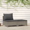 vidaXL - 2-delige - Loungeset - met - kussens - poly - rattan - grijs
