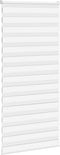 vidaXL - Zebra - rolgordijn - 110x200 - cm - stofbreedte - 105,9cm - polyester - wit
