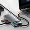 BASEUS Multifunctionele USB-C HUB - Grey