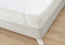H&C Waterdichte Matrasbeschermer - 90 x 200 cm - Ademend & Anti-allergeen - Wit
