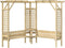 vidaXL - Hoekpergola - met - bank - geïmpregneerd - grenenhout