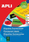 Apli fluo etiketten 210 x 297 mm (b x h) oranje