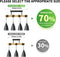 Industriele Hanglamp 4-Lichts Zwart met Hout - 52 cm