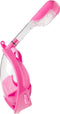 Atlantis Snorkelmasker 2.0 - Duikbril - Snorkel - Snorkelset - Full Face Masker - Kinderen - Roze - XS