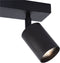 Atmooz - Plafondspots Darcy 3 - 3-Dubbele plafondlamp - Kleur : Zwart - GU10 - Slaapkamer / Woonkamer / Eetkamer - Industrieel - Hoogte 16cm - Metaal